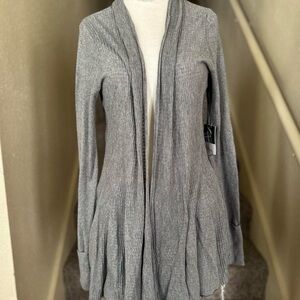 Simply Vera Vera Wang Gray Long Cardigan Sweater